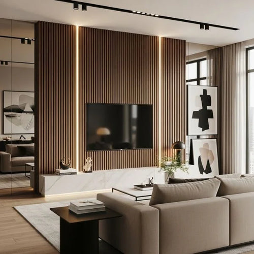 Pannello a doghe acustiche flessibili – 270 × 110 cm